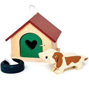 Set en bois Pets "Chien" (3 ans et +) Tender Leaf Toys