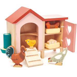 Set en bois Pets "Poulailler" (3 ans et +) Tender Leaf Toys