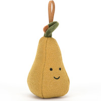 Une décoration en peluche Festive Folly Poire (10 cm)