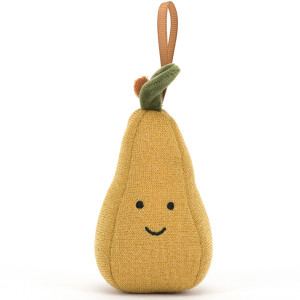 Décoration en peluche Festive Folly Poire (10 cm) Jellycat