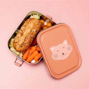 Boîte repas en inox "Mrs Chat"