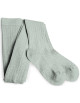 Collants fille en coton égyptien et Lurex Amélie "Aigue Marine"