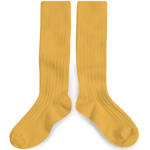 Chaussettes hautes enfant en coton "Camomille" Collegien