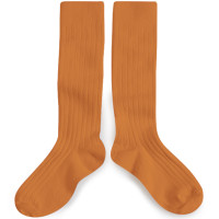 Chaussettes hautes enfant en coton "Terracotta"