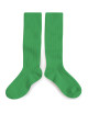 Chaussettes hautes enfant en coton "Vert Jackpot"