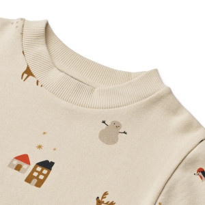 Sweat en coton bio Thora "Printed Holiday" Liewood