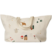 Totebag en coton bio "Holiday" (grand)