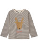 T-shirt manches longues en coton bio Apia "Holiday Reindeer"