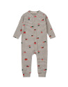 Pyjama bébé sans pieds en coton bio Birk "Holiday Vehicules"