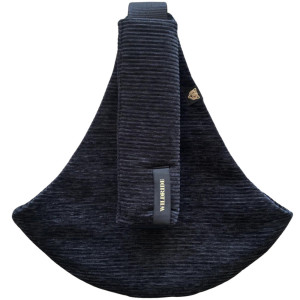 Porte-bébé en velours côtelé "Noir"