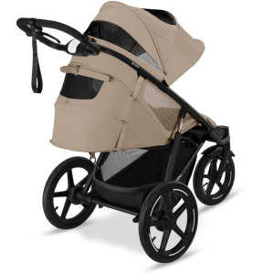 Poussette Avi Spin chassis noir "Almond Beige" Cybex