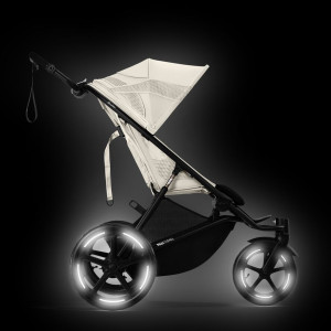 Poussette Avi Spin chassis noir "Almond Beige" Cybex