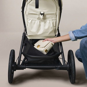 Poussette Avi Spin chassis noir "Almond Beige" Cybex