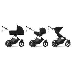 Poussette Avi Spin chassis noir "Moon Black" Cybex