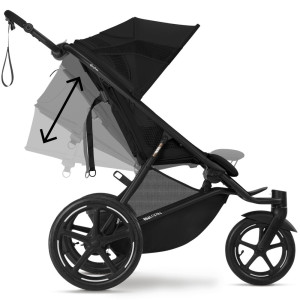 Poussette Avi Spin chassis noir "Moon Black" Cybex