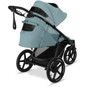 Poussette Avi Spin chassis noir "Stormy Blue" Cybex