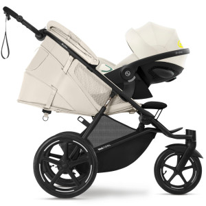 Poussette Avi Spin chassis noir "Seashell Beige" Cybex