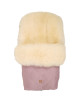 Chancelière en peau d'agneau Nelly Milky Sand "Rose Orchidée" (6-36 mois)