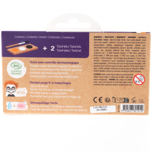 Palette de Déguisement enfant BIO 3 fards "Citrouille & Squelette" Nakami