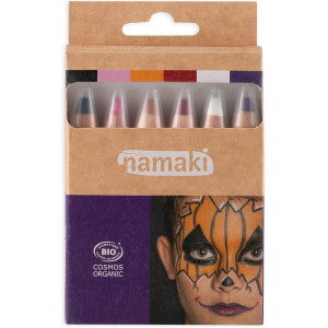 Kit Crayons de maquillage enfant BIO "Mondes des Horreurs" (x6) Namaki