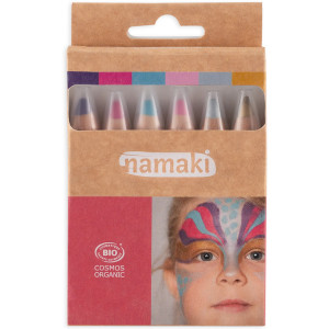 Kit Crayons de maquillage enfant BIO "Mondes Enchantés" (x6) Namaki