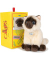 Peluche Eddie le Siamois en boîte cadeau (17 cm)