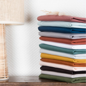 Drap housse pour lit bébé 60*120 coton bio "Eucalyptus" Kadolis