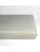 Drap housse 60x120 en percale de coton bio "Rayé Tilleul"