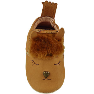 Chaussons bébé en cuir My Blublu "Alpaga" Easy Peasy