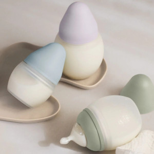 Biberon anti-colique en silicone BibRond (240ml) "Sauge"