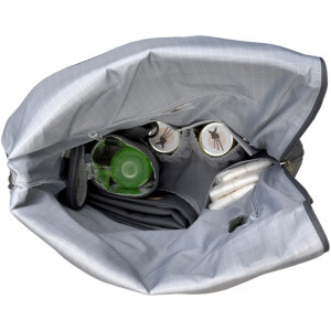 Sac à langer à dos mixte en PET recyclé "Rolltop Anthracite" Lassig