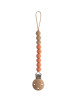 Attache tétine en perles de silicone Eva "Clementine"