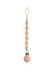 Attache tétine en perles de silicone Luna "Blush"
