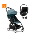  Poussette YOYO³ Cadre noir "Aqua" 6+ + Cybex Cloud T i-SIZE PLUS