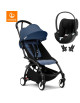  Poussette YOYO³ Cadre noir "Air France" 6+ + Cybex Cloud T i-SIZE PLUS