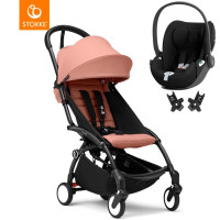 Poussette YOYO³ 6+ Châssis Noir "Ginger" + siege auto Cybex Cloud T i-SIZE + adaptateurs