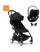  Poussette YOYO³ Cadre noir "Noir" 6+ + Cybex Cloud T i-SIZE PLUS