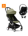  Poussette YOYO³ Cadre noir "Olive" 6+ + Cybex Cloud T i-SIZE PLUS