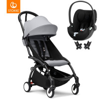 Poussette YOYO³ 6+ Châssis Noir "Stone" + siege auto YOYO Car Seat + adaptateurs