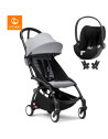 Poussette YOYO³ Cadre noir "Stone" 6+ + Cybex Cloud T i-SIZE PLUS