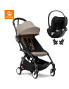  Poussette YOYO³ Cadre noir "Taupe" 6+ + Cybex Cloud T i-SIZE PLUS