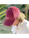 Casquette en velours côtelé Colette "Amour" (Maman)