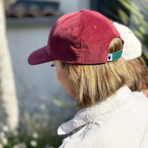 Casquette en velours côtelé Colette "Amour" (Maman) Milinane