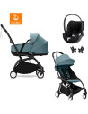  Trio Poussette YOYO³ 6+ Cadre Noir "Aqua" + Nacelle YOYO + Cybex Cloud T i-SIZE PLUS Plus