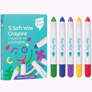 Pochette de 5 Crayons de Cire Multi-surfaces "Doux"  Super Petit