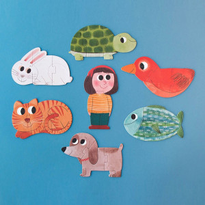 Puzzle enfant réversible "I Love my Pets" (3 ans et +) Londji