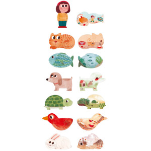Puzzle enfant réversible "I Love my Pets" (3 ans et +) Londji