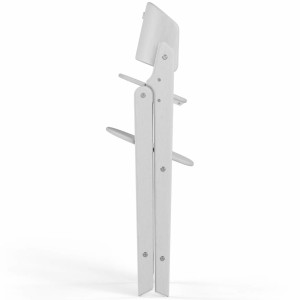 Chaise Haute évolutive en bois de hêtre Click & Fold "All White"