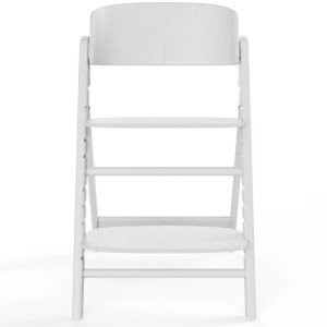 Chaise Haute évolutive en bois de hêtre Click & Fold "All White"