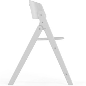 Chaise Haute évolutive en bois de hêtre Click & Fold "All White"
